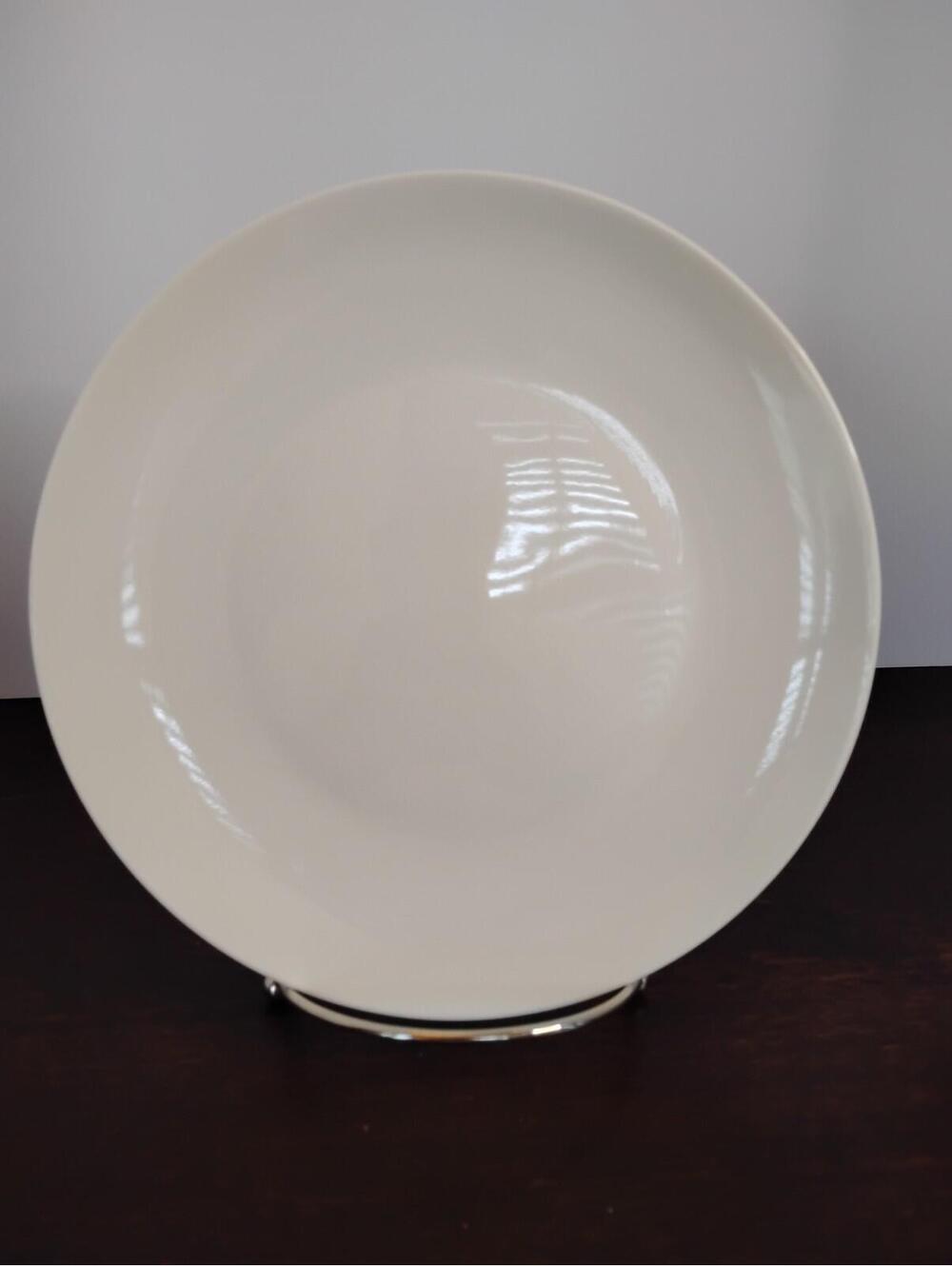 Brew To A Tea White Porcelain 8 Inch Dessert Plates BTaT‎ Safe